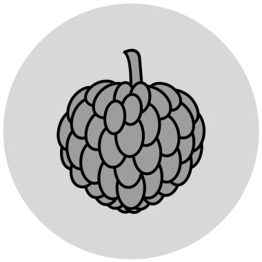 İzole edilmiş tek üzüm simgesinin vektör illüstrasyonu