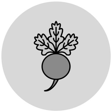 Sebze simgesinin vektör illüstrasyonu