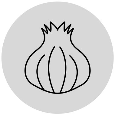 Soğan. Web simgesi basit illüstrasyon