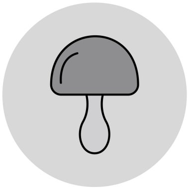 Mantar simgesinin vektör illüstrasyonu