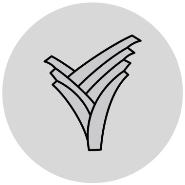 Bir kadın simgesinin vektör illüstrasyonu