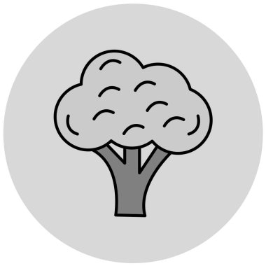 Brokoli. Web simgesi basit illüstrasyon