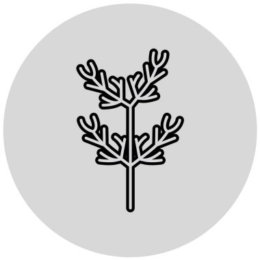 Ağaç simgesinin vektör illüstrasyonu