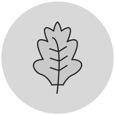 Yaprak ikonu vektör illüstrasyonu