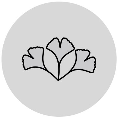 çiçek simgesi vektör illüstrasyonu