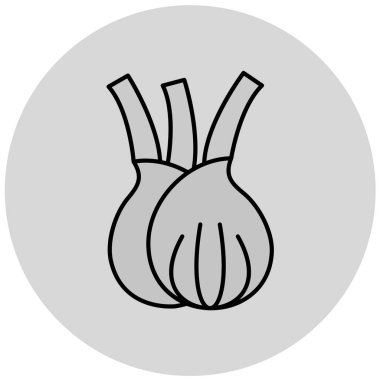 Soğan Simgesi vektör çizimi