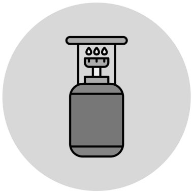 gaz balonu, web simgesi basit illüstrasyon 