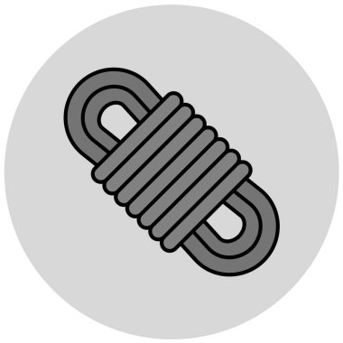 Beyaz arka plan üzerinde ip simgesi