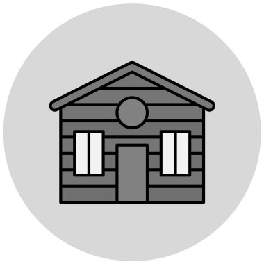 Modern ev simgesinin vektör illüstrasyonu