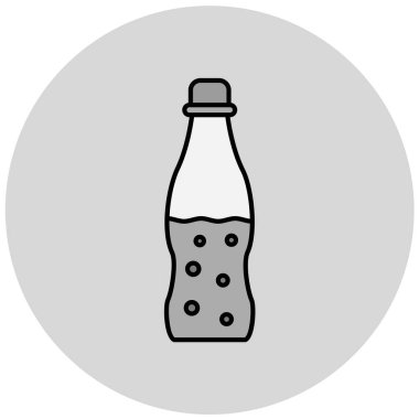 Şişe simgesinin vektör illüstrasyonu