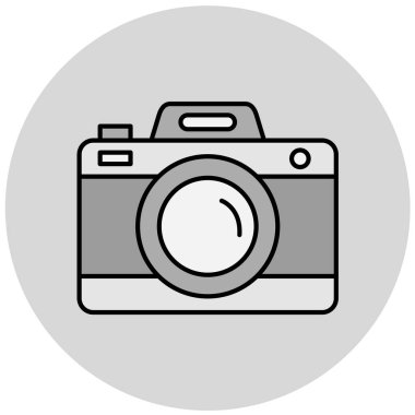 kamera simgesi vektör illüstrasyonu