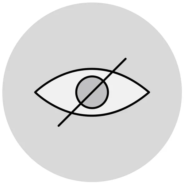 Eye Vector Icon Symbol — Stock Vector