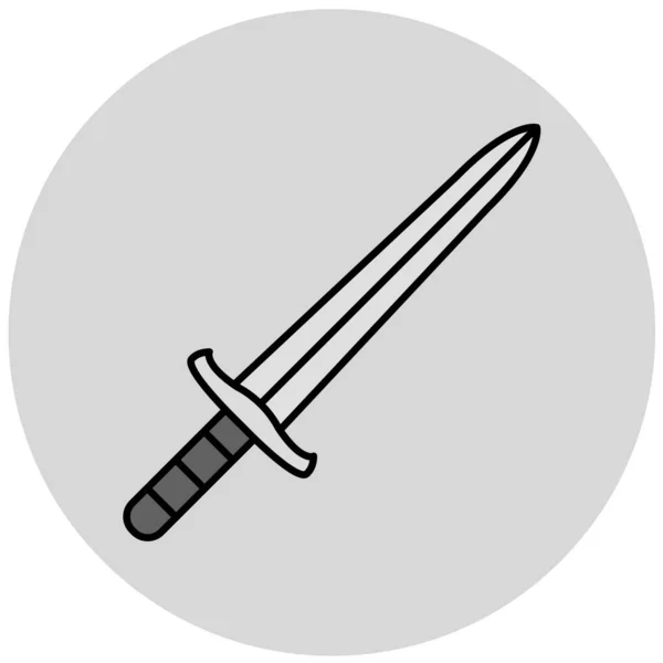Icône Épée Illustration Vectorielle — Image vectorielle