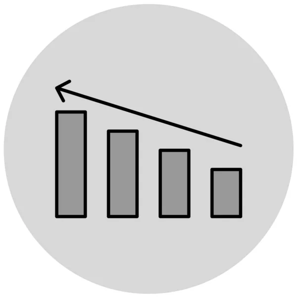 Diagramm Symbol Vektor Illustration — Stockvektor