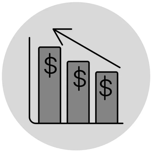 Vector Illustration Business Finance Icon — Stock Vector