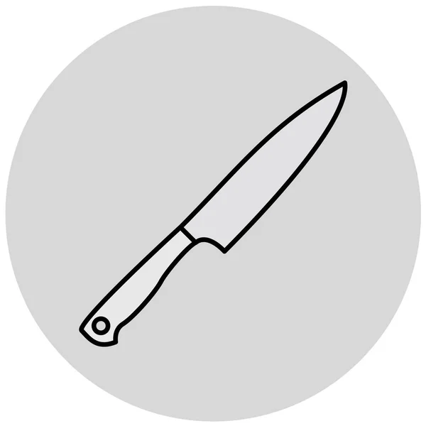 Icône Couteau Illustration Vectorielle — Image vectorielle