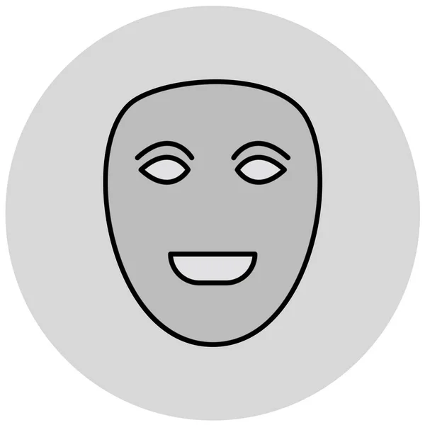 Μάσκα Προσώπου Απλός Σχεδιασμός — Διανυσματικό Αρχείο