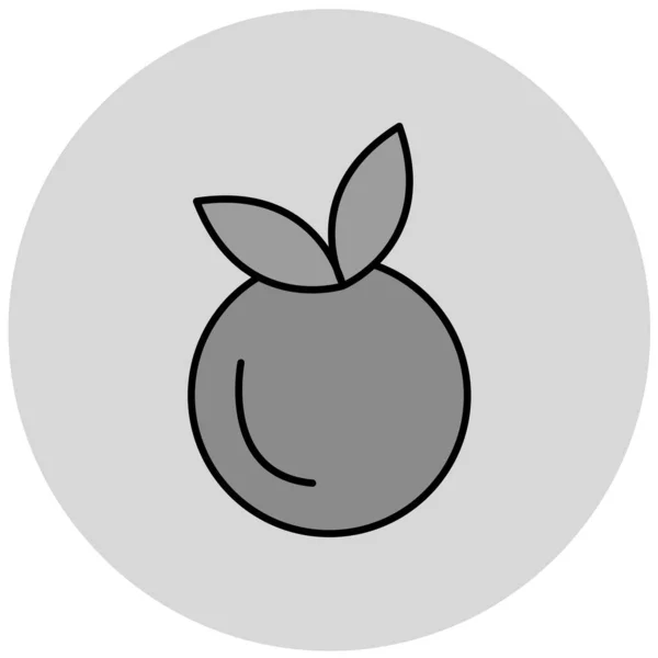 Icône Pomme Illustration Vectorielle — Image vectorielle