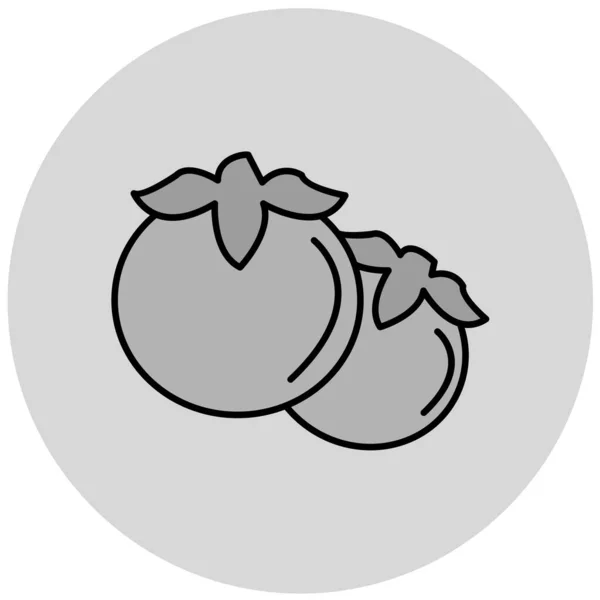 Ilustración Vectorial Del Icono Fruta Única — Vector de stock