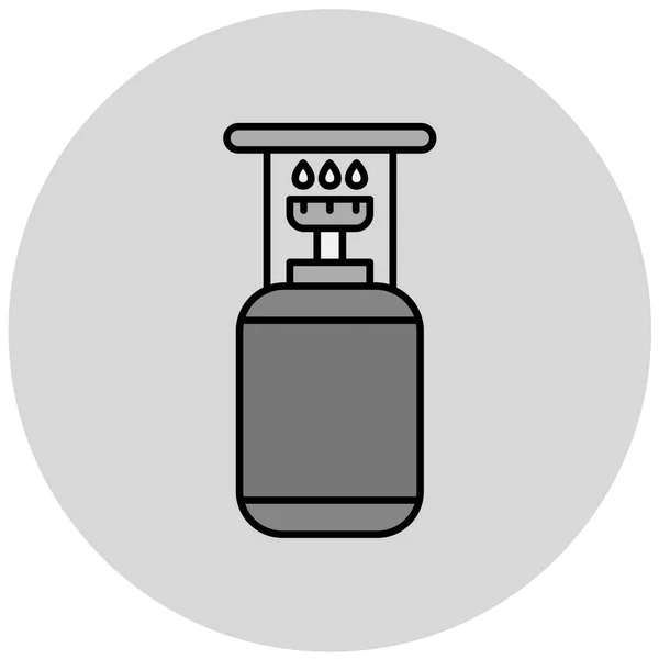 Газова Куля Веб Іконка Проста Ілюстрація — стоковий вектор