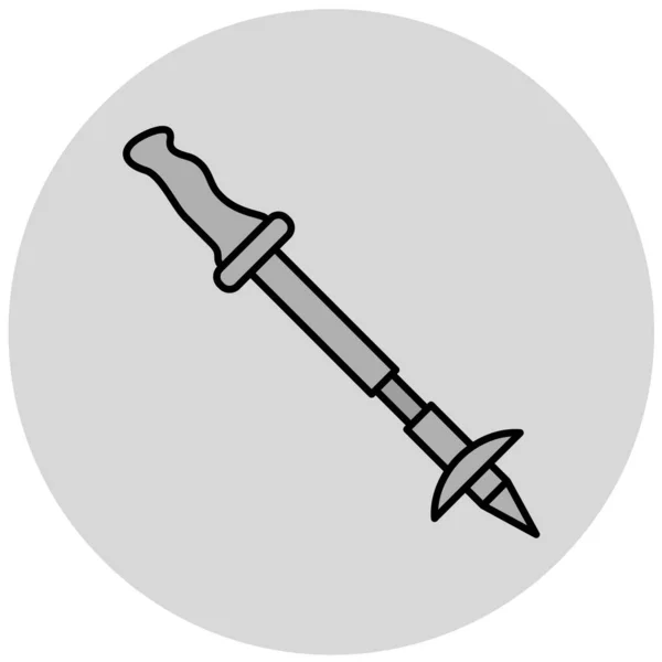 Значок Ножа Векторі Білому Тлі — стоковий вектор