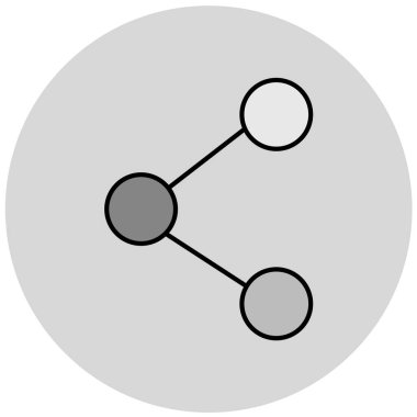 Paylaş. Web simgesi basit illüstrasyon