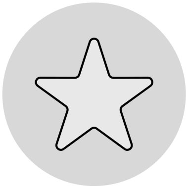 yıldız simgesi, vektör çizimi