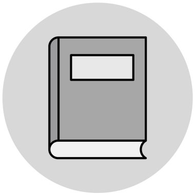 Moda tarzı izole edilmiş arkaplanda kitap simgesi