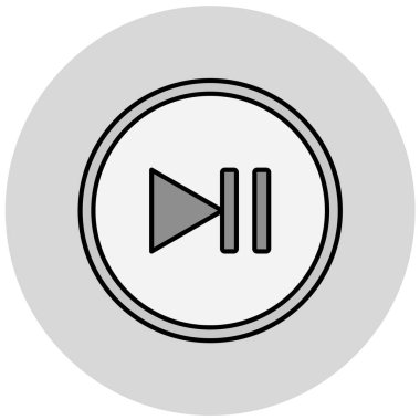 Düğme modern simgesinin vektör illüstrasyonu