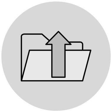 Dosya simgesinin vektör illüstrasyonu