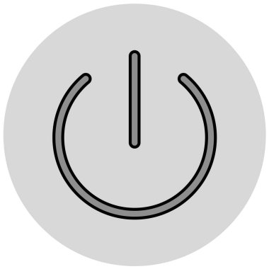 Güç. Web simgesi basit illüstrasyon