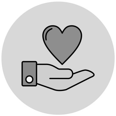 hayırsever vektör düz simgesi