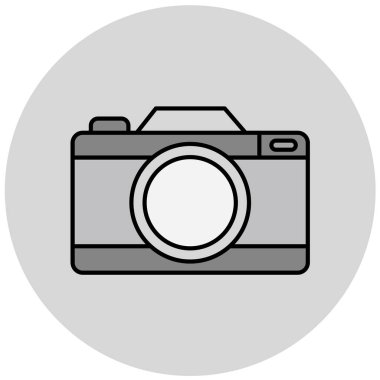 kamera simgesi vektör illüstrasyonu