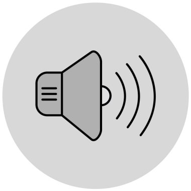 ses simgesi vektör illüstrasyonu