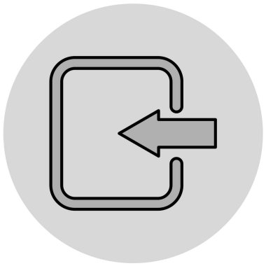 Modern b 'nin vektör illüstrasyonunda okun eksik simgesi