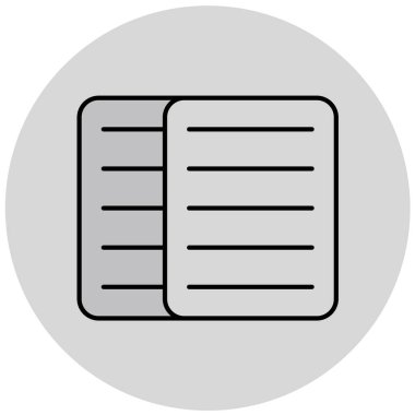 kitap simgesi, vektör illüstrasyonu