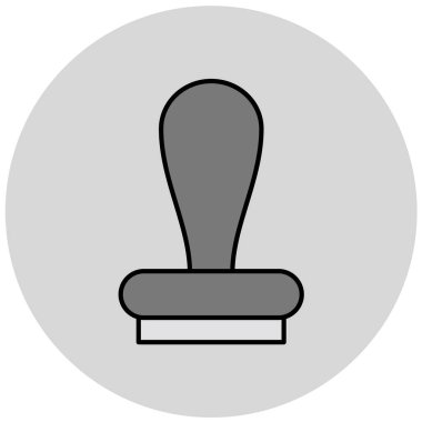 mühür simgesi, vektör illüstrasyonu