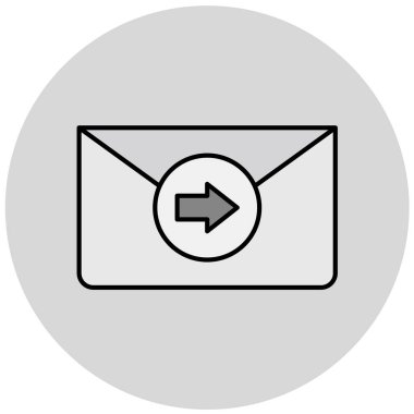 Posta modern simgesinin vektör illüstrasyonu