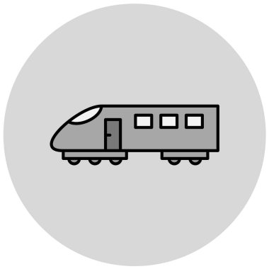 tren simgesi vektör illüstrasyonu