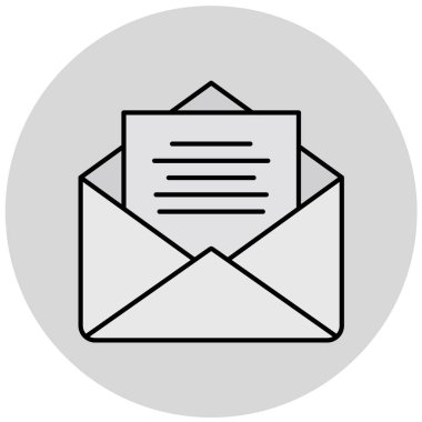 Moda Biçiminde Zarf Simgesi İzole Arkaplan