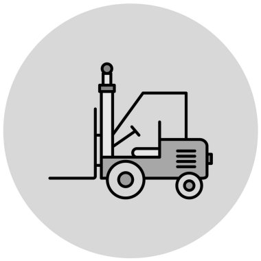 kamyon simgesi, vektör illüstrasyonu