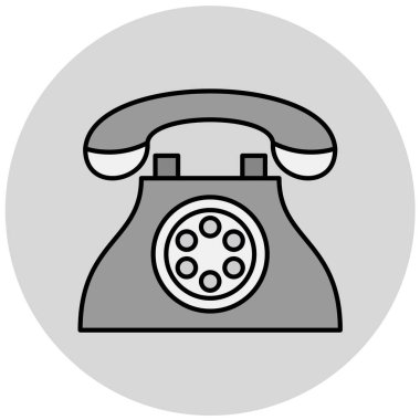 - Telefon. Web simgesi basit illüstrasyon