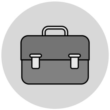 evrak çantası simgesi, vektör illüstrasyonu