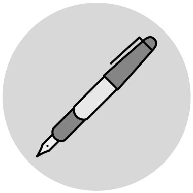 kalem simgesi. Web için basit kalem vektör simgeleri çizimi