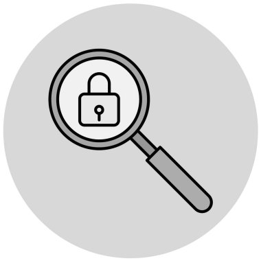 Büyüteç simgesi. vektör illüstrasyonu