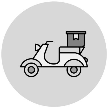 servis vektör simgesi modern basit illüstrasyon