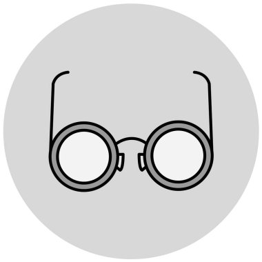 Gözlük. Web simgesi basit illüstrasyon