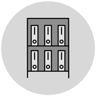 Çekmecelerin modern simgesinin vektör illüstrasyonu