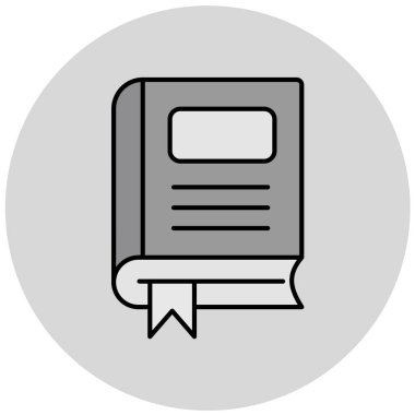 kitap simgesi vektör illüstrasyonu