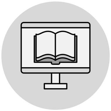 kitap simgesi, vektör illüstrasyonu